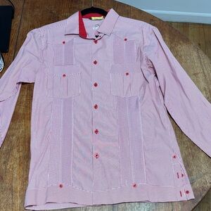 Men's Red Striped Shirt (Caribbean Chacabana)